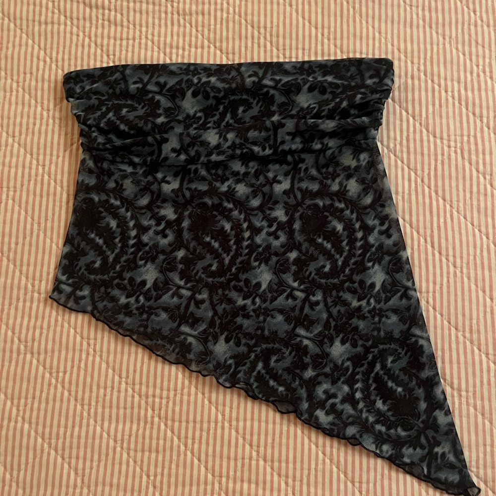 Urban Outfitters Black and Gray Top